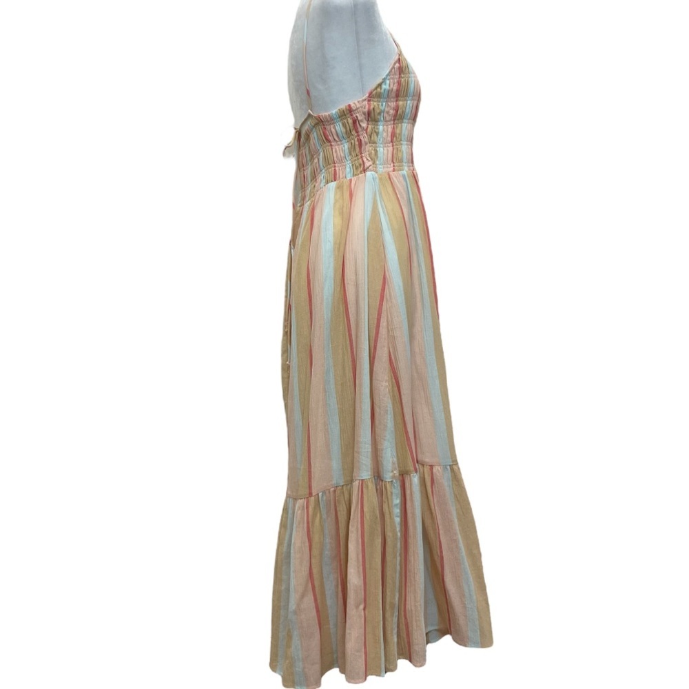 Z Supply Pastel Crinkle Gauze Smocked Upper Midi Maxi Sun Dress - Picture 6 of 14